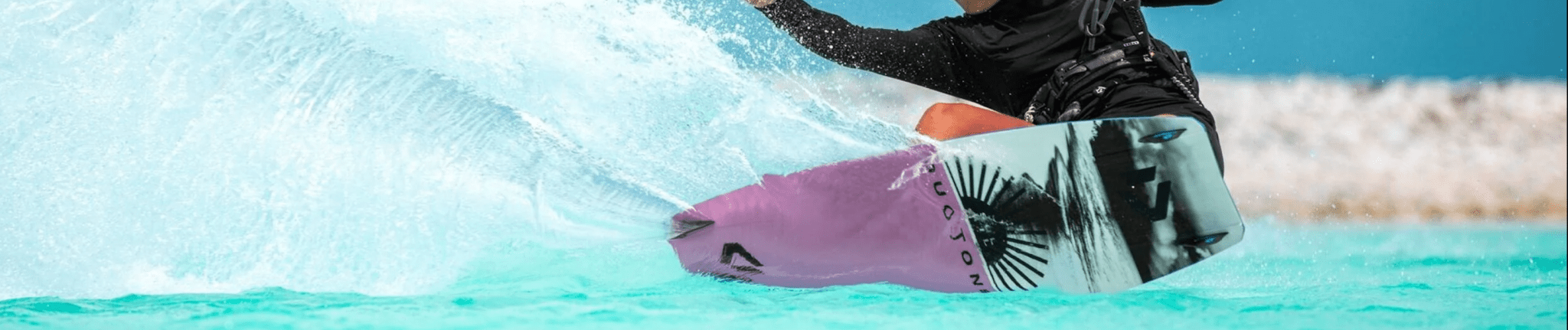 Kiteboard met bindingen