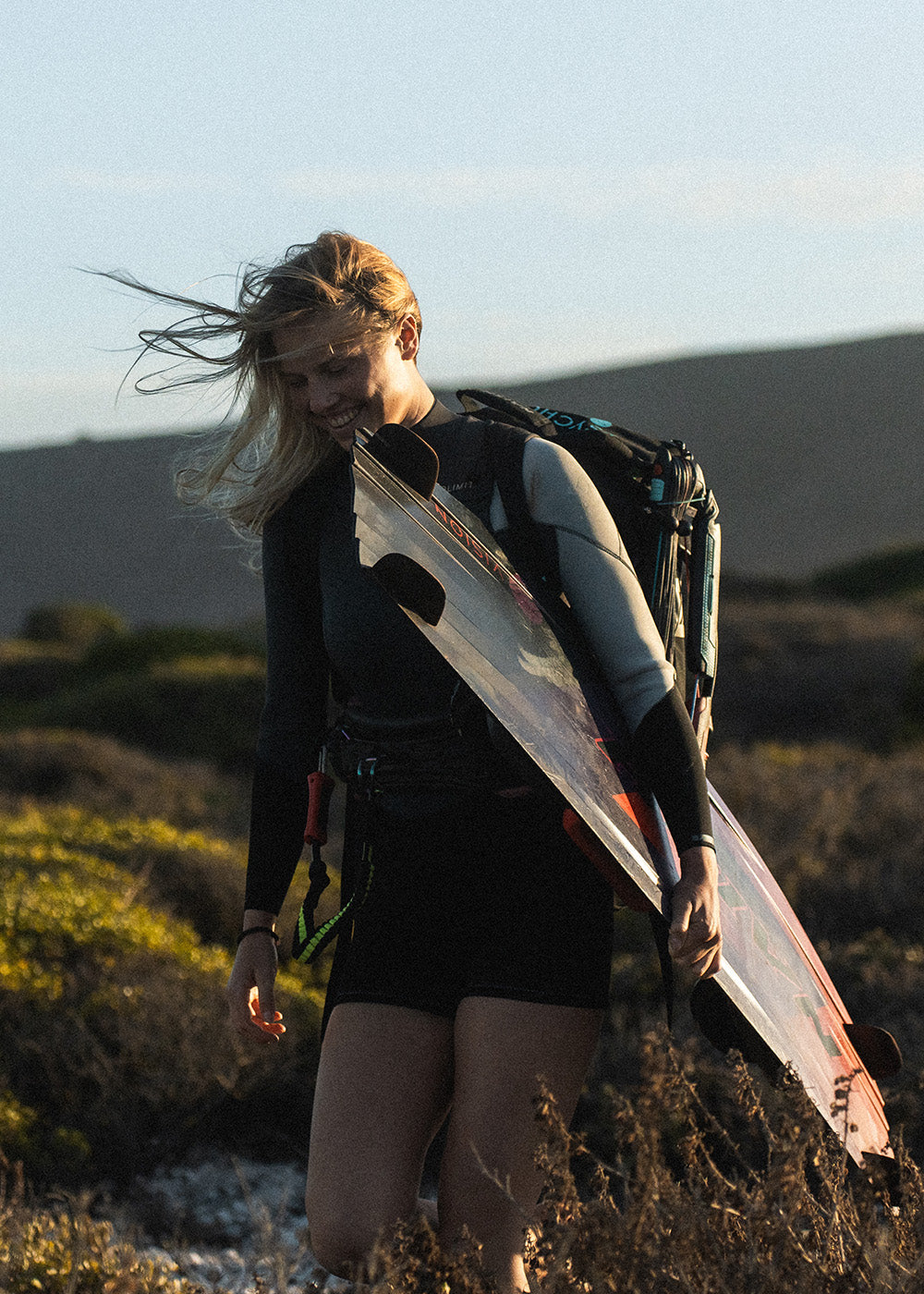 Prolimit Fire Sunset Shorty Free-X 3/2 met kiteboard
