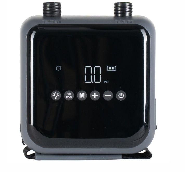 STX Electric Pump With Battery 20 PSI - display en knoppen