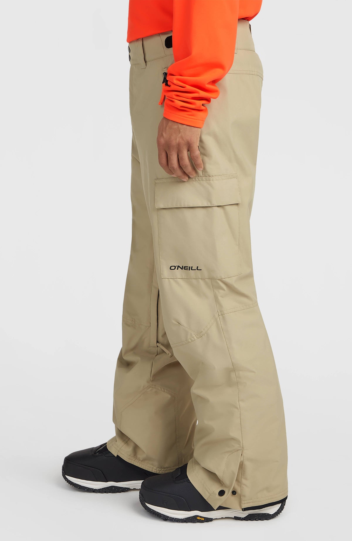 O'Neill FWC'Cruz Cargo Snow Pants - zijaanzicht met cargozak op de pijp