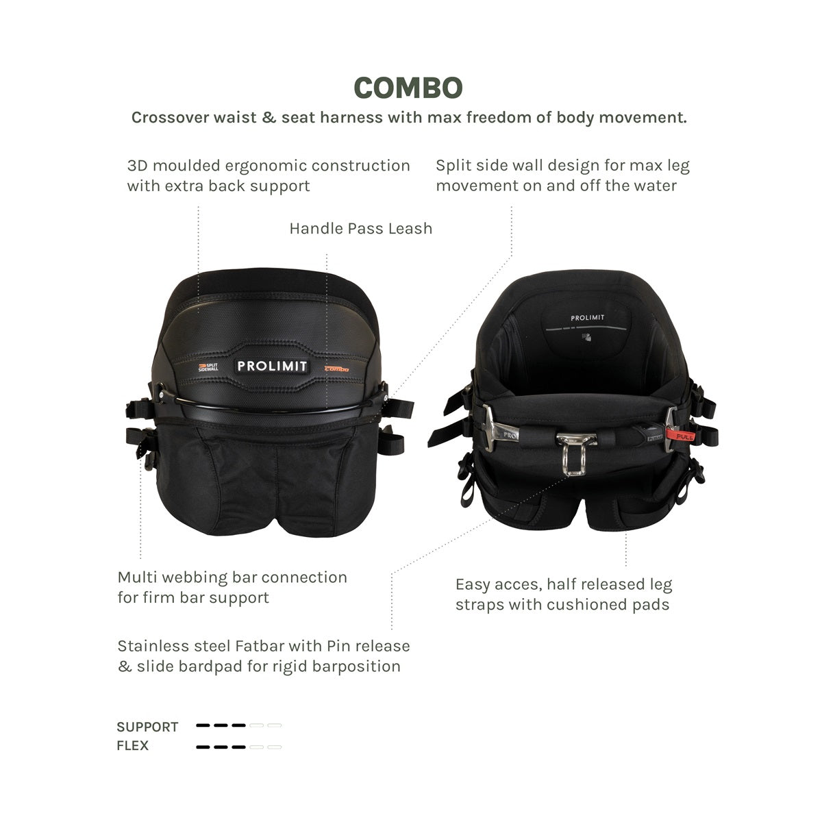 Combo Kite Seat Harness