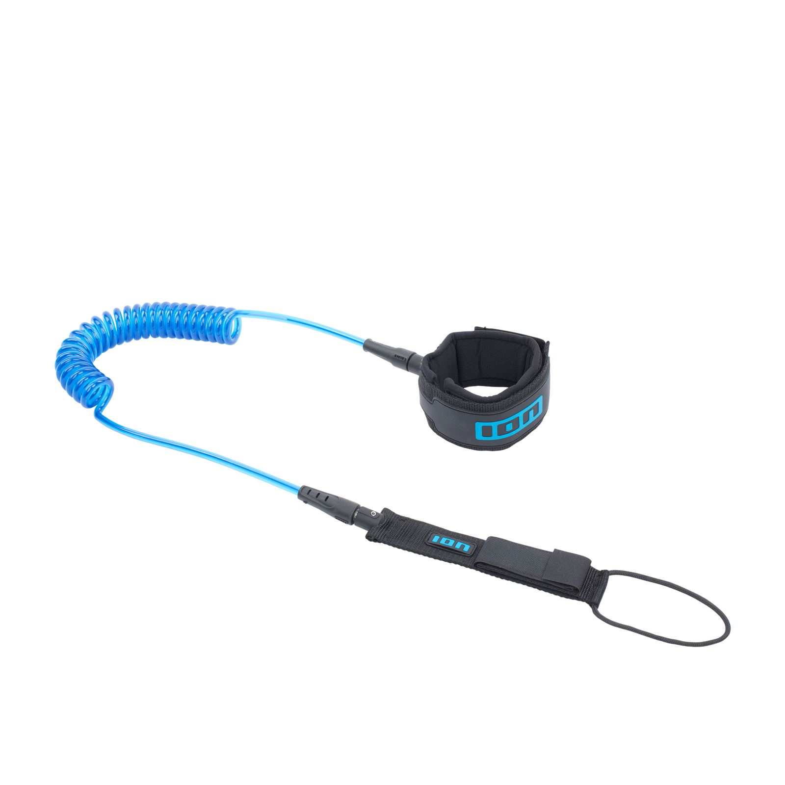 ION Wing / SUP Leash Core Coiled Ankle Blue