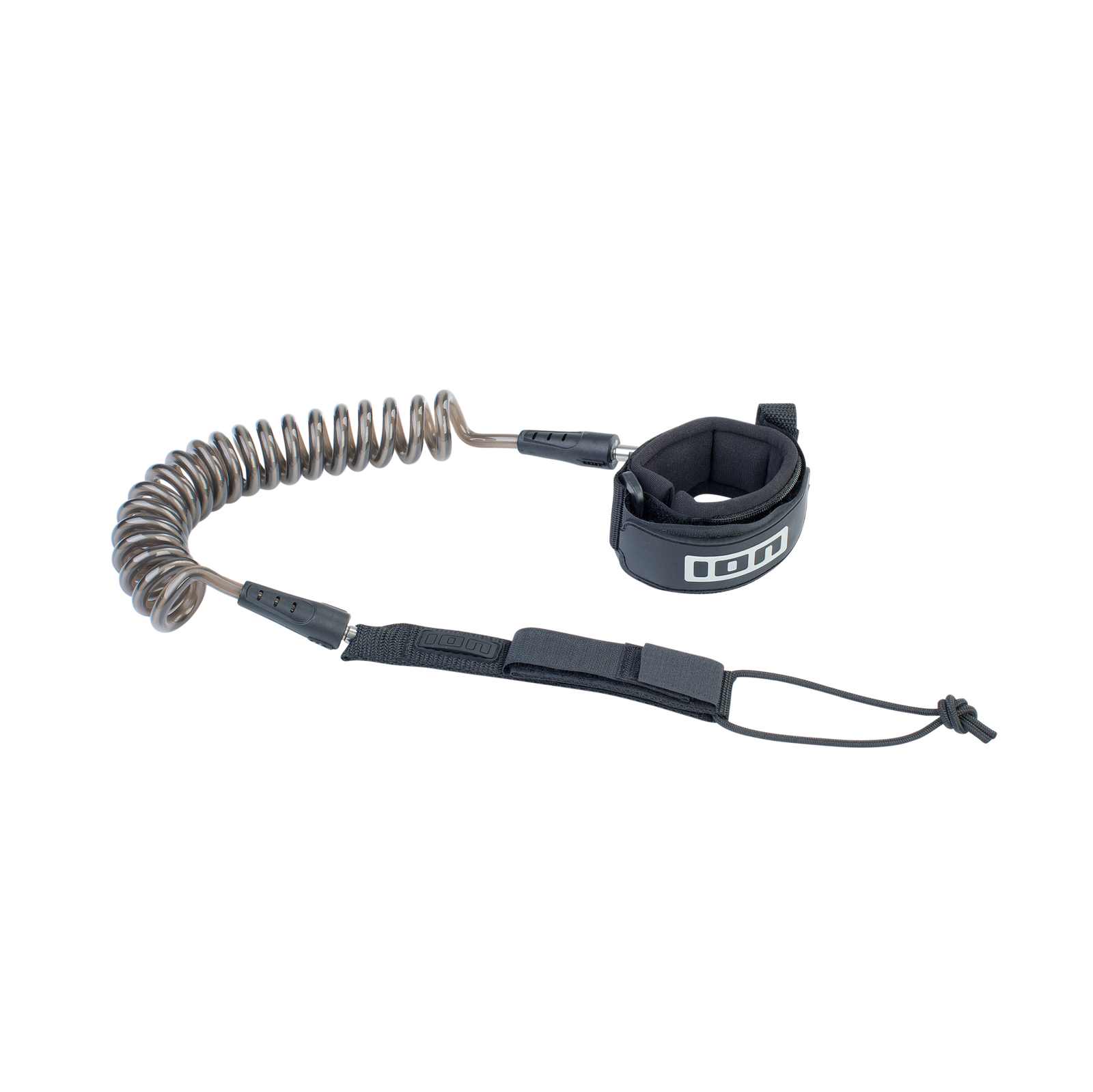 ION Wing Leash Core Coiled Wrist Black - GearFreak
