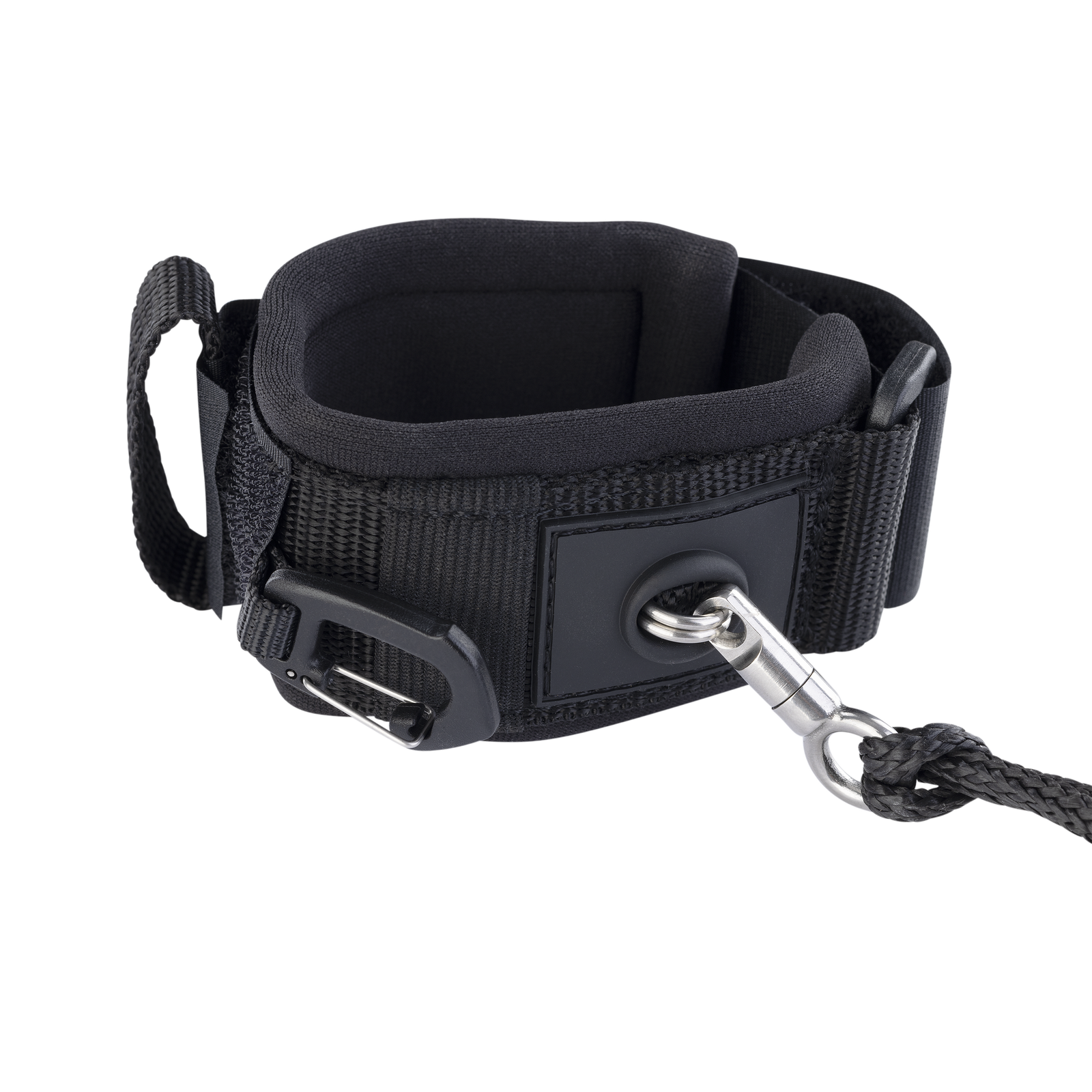 ION Wing Leash Core Wrist Black - detail sluiting - GearFreak