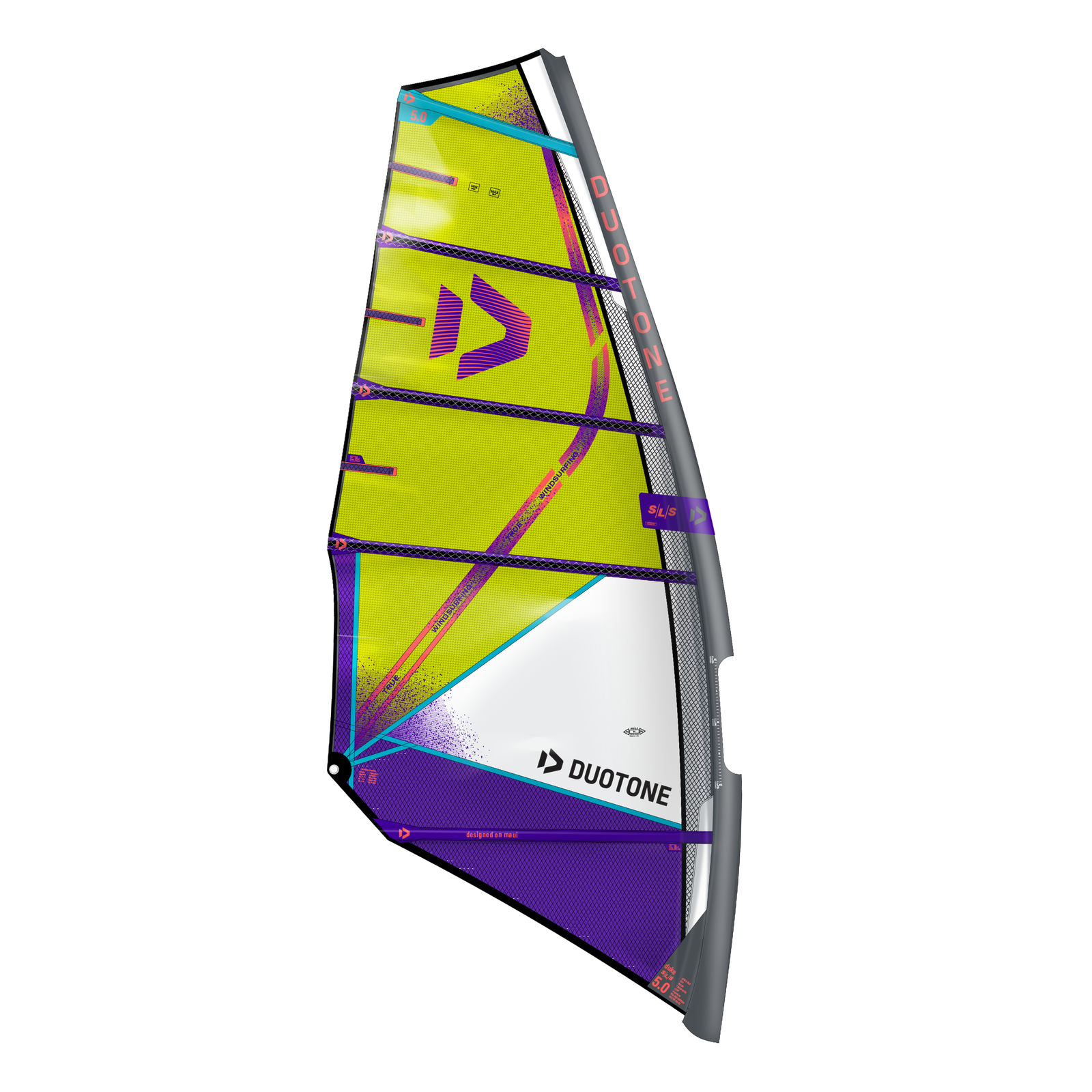Duotone Duke SLS 2025 windsurfzeil Yellow/Turquoise