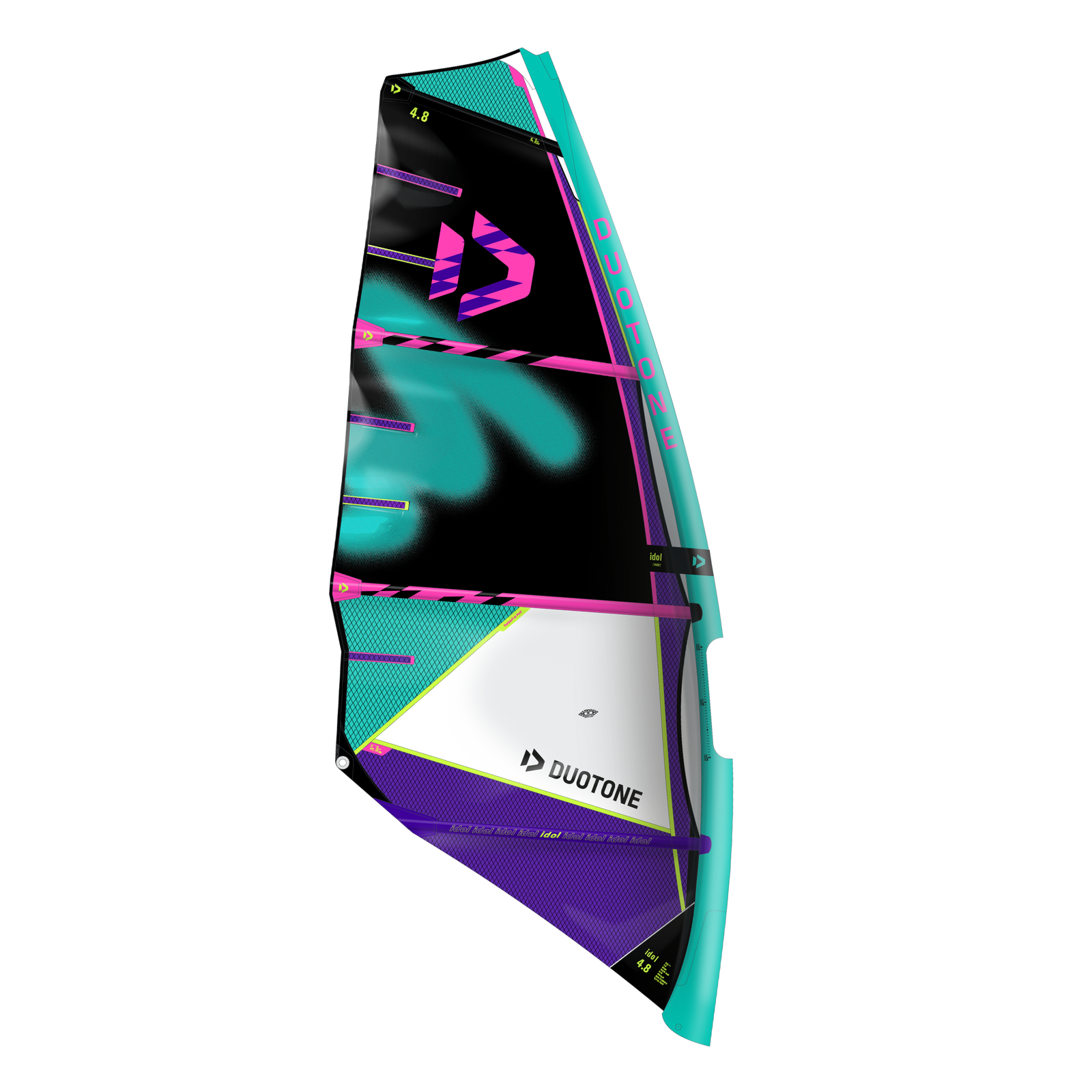 Duotone Idol LTD 2025 freestyle zeil Black/Pistachio