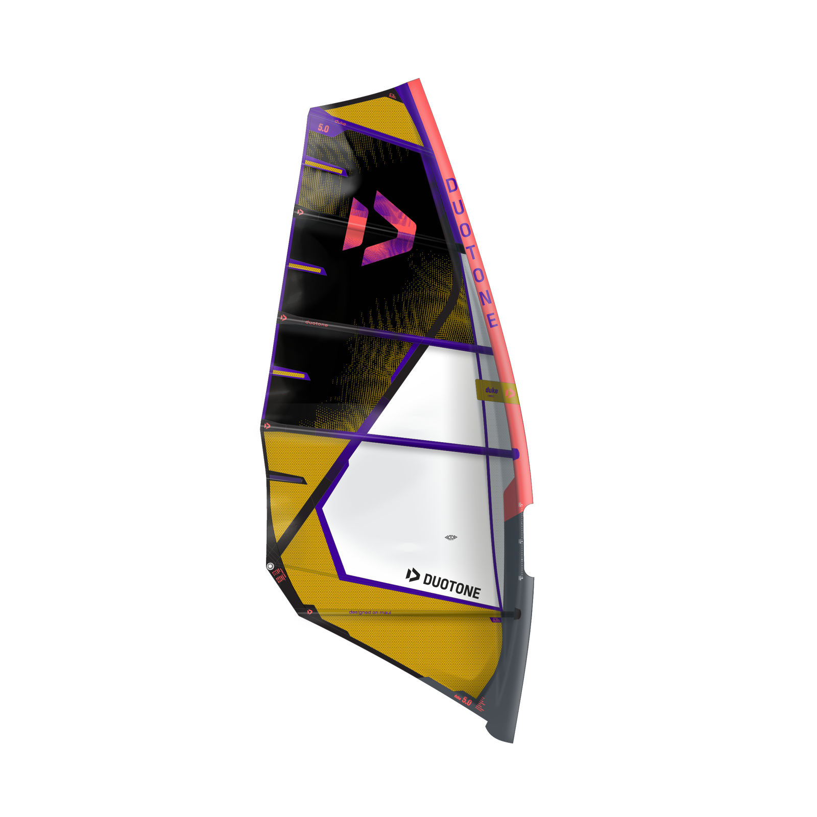 Duotone Duke 2026 windsurfzeil Black/Mustard