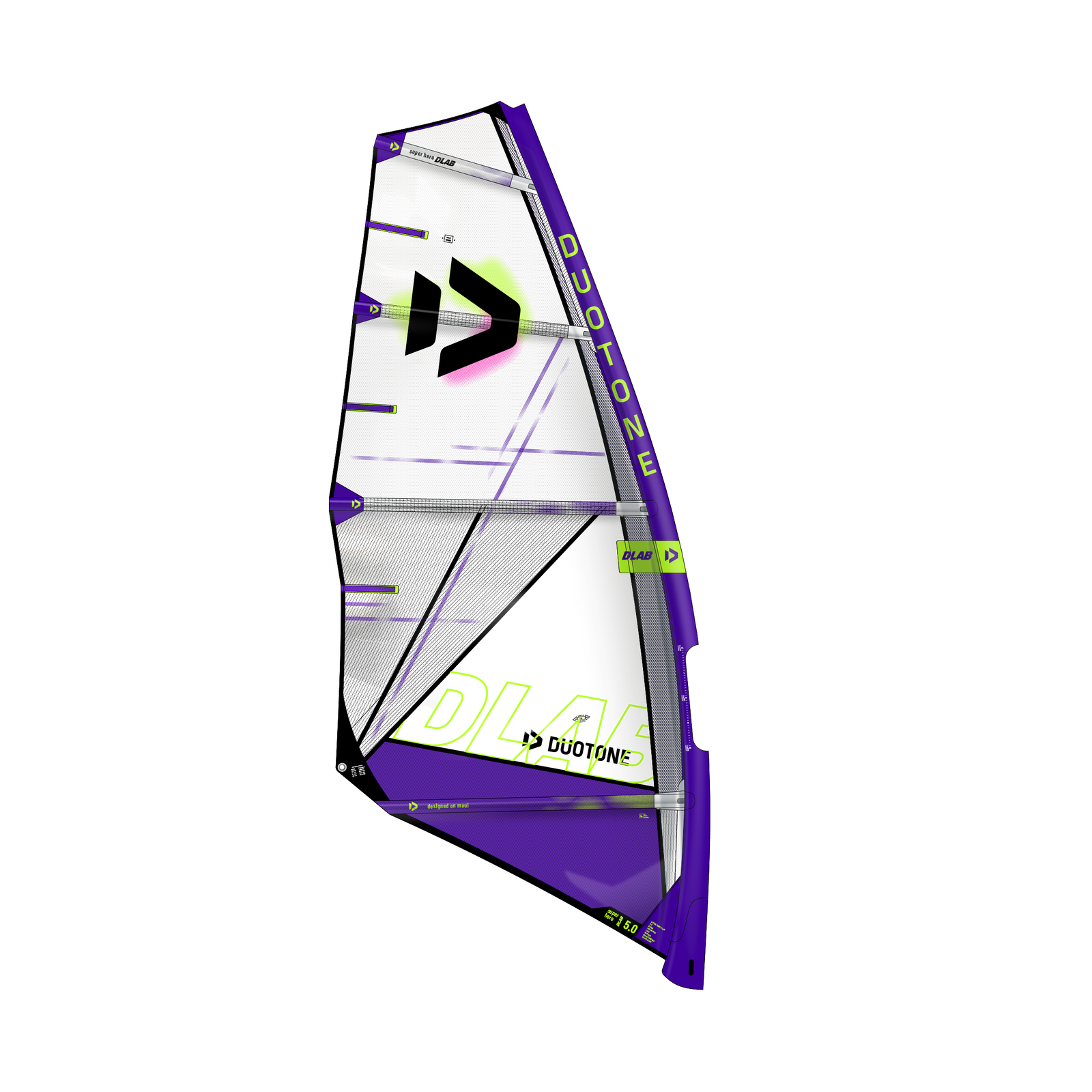 Duotone Super_Hero D/LAB 2026 wave zeil White/Violet