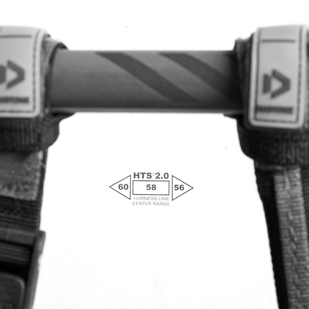 HTS 2.0-print voor de trapezelijnen op een Duotone-windsurfzeil