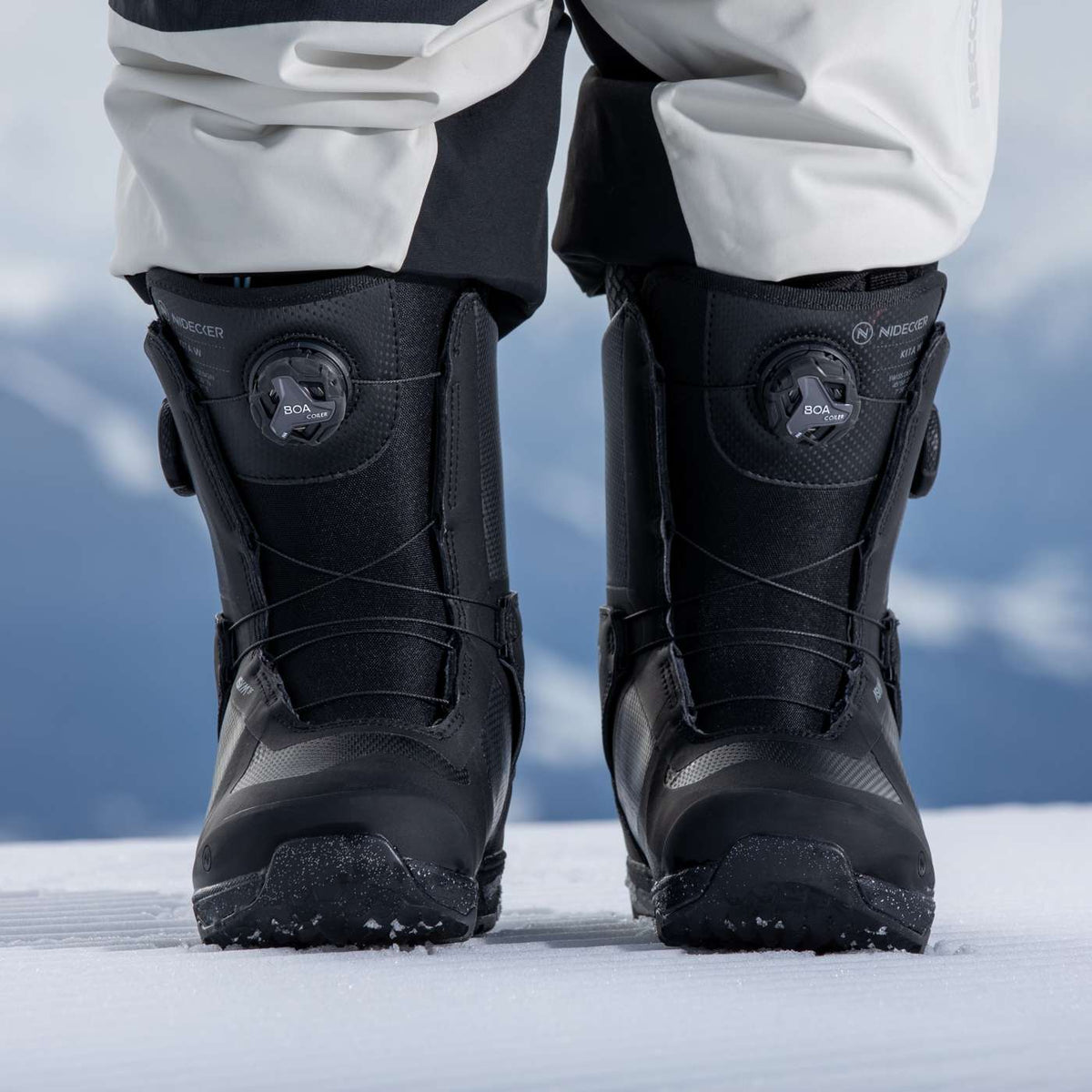 Nidecker Kita W snowboardschoenen zwart op de piste