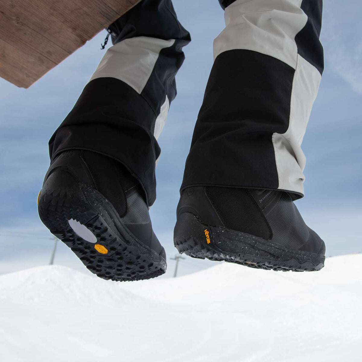Nidecker Kita W snowboardschoenen zwart, zicht op de Vibram-zool
