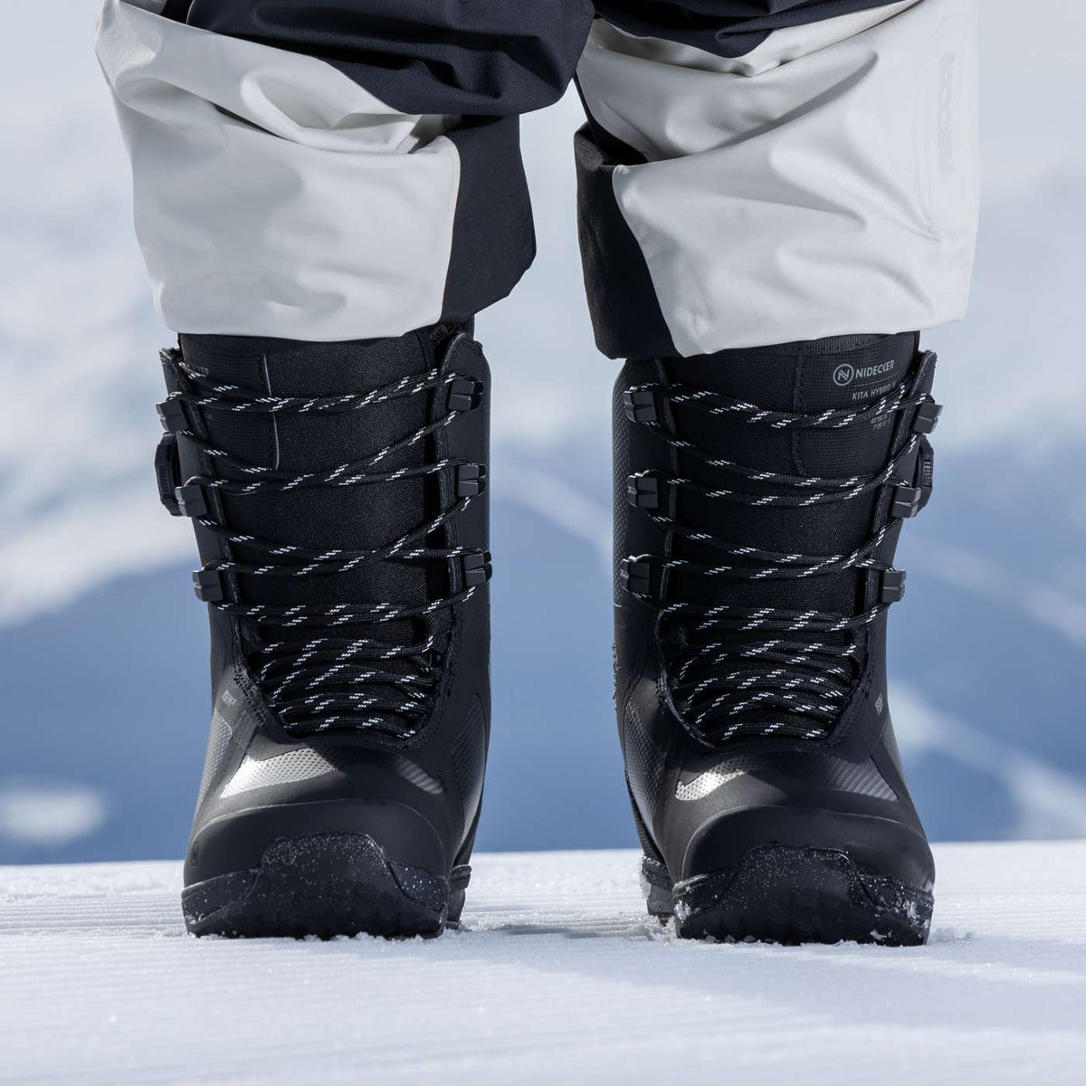 Nidecker Kita Hybrid W snowboardschoenen zwart op de piste