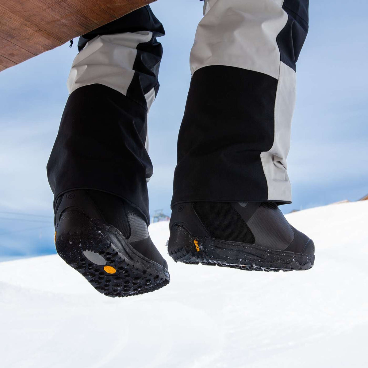 Nidecker Kita Hybrid W snowboardschoenen zwart, zicht op de Vibram-zool