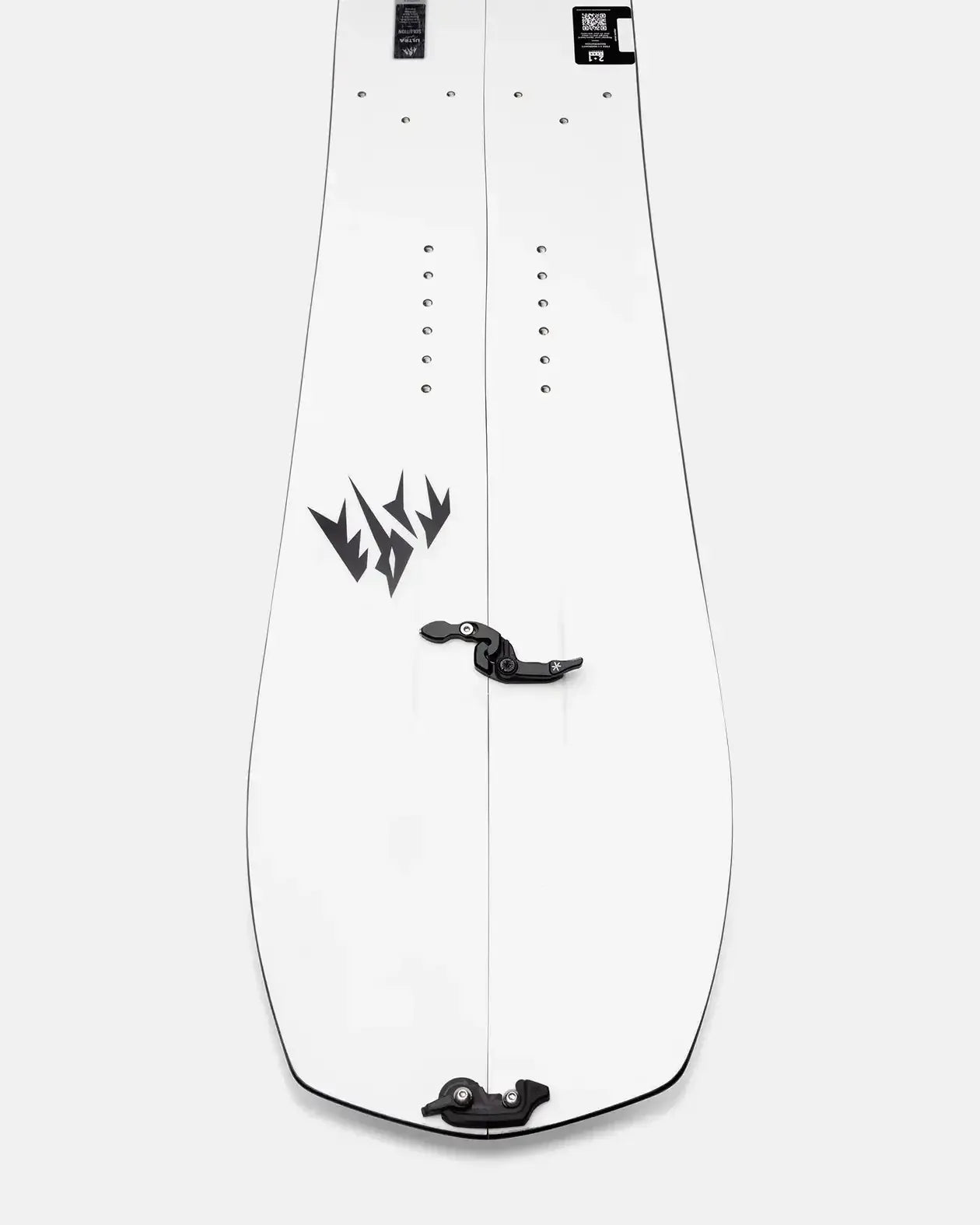 Jones Men's Ultralight Solution Splitboard, detail van de neus met splitlijn