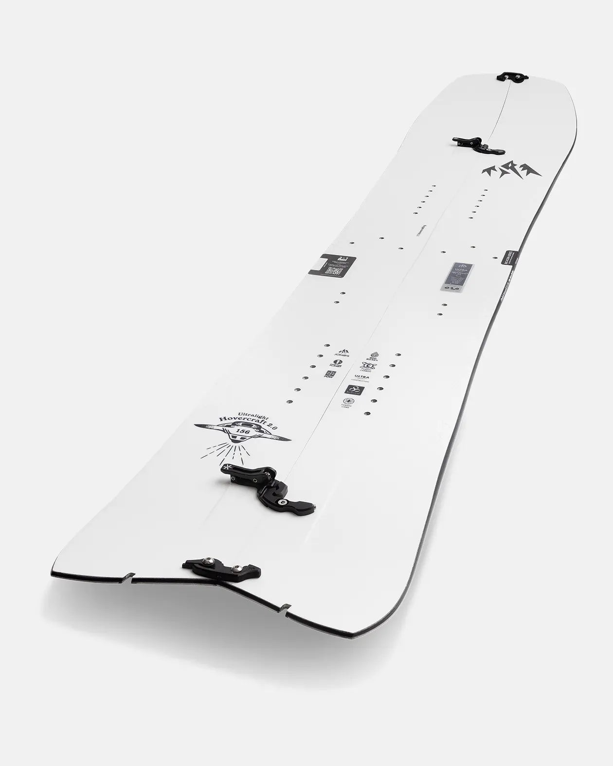 Jones Ultralight Hovercraft 2.0 Splitboard, topsheet schuin van bovenaf