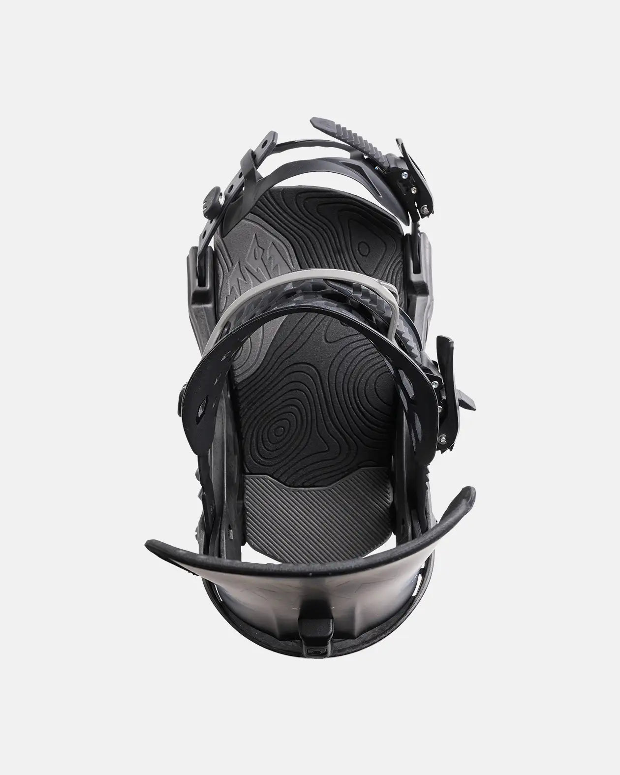 Jones Men's Apollo Pro Stealth Black, bovenaanzicht met voetbed en straps