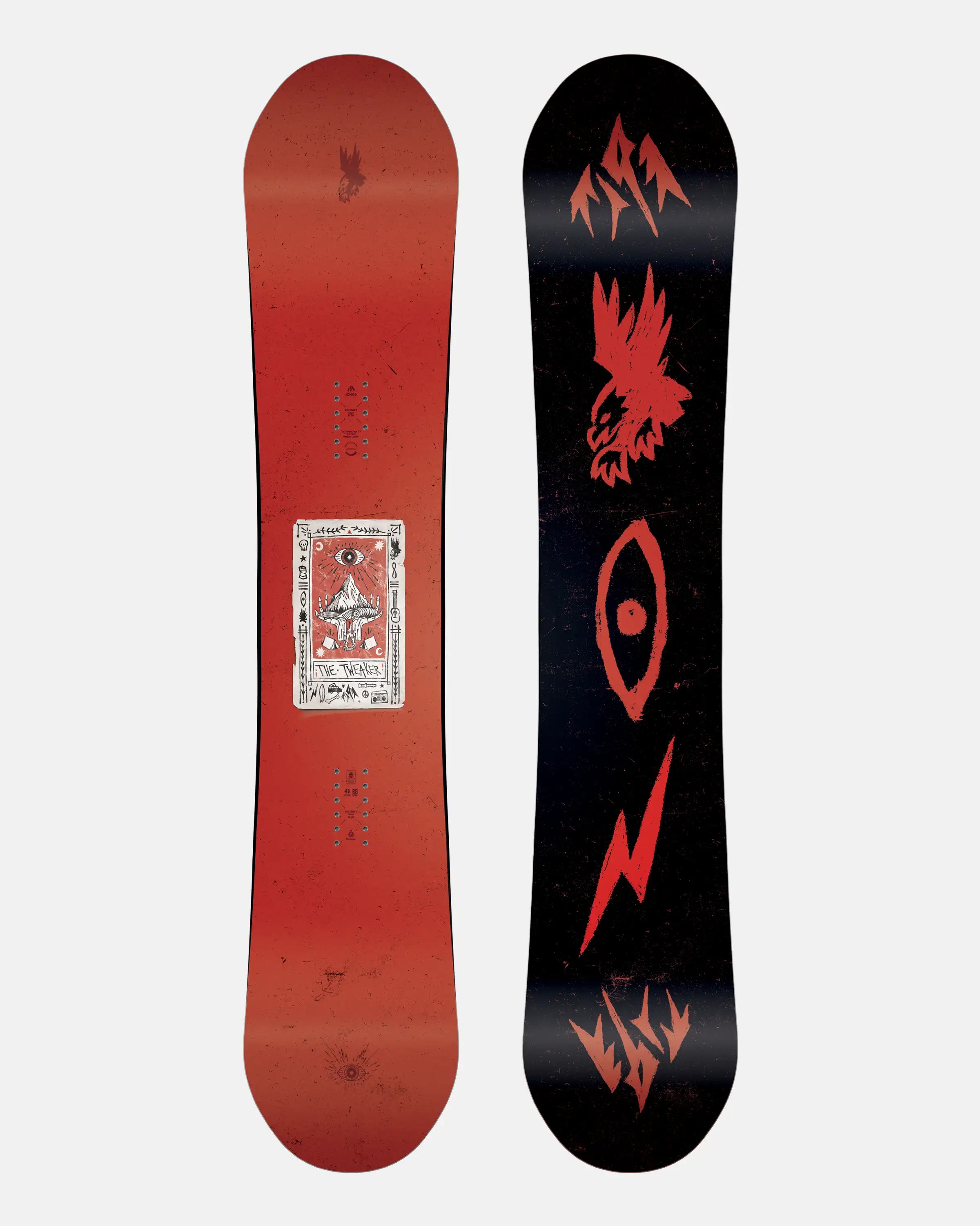 Jones Men's Tweaker 2.0, topsheet en base naast elkaar