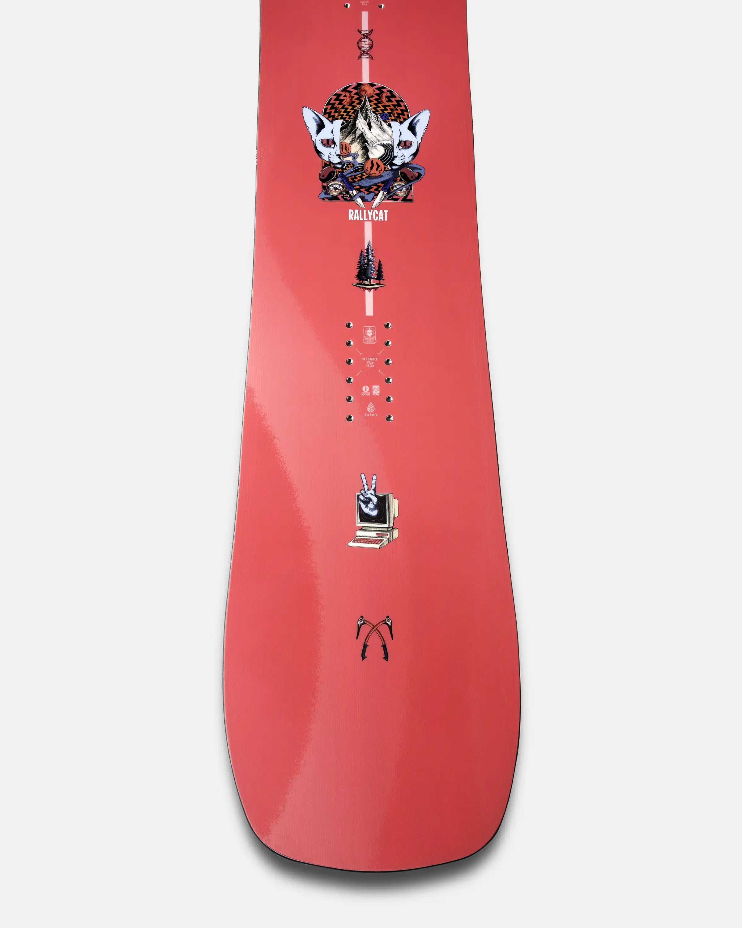 Jones Women's Rally Cat, detail van de staart