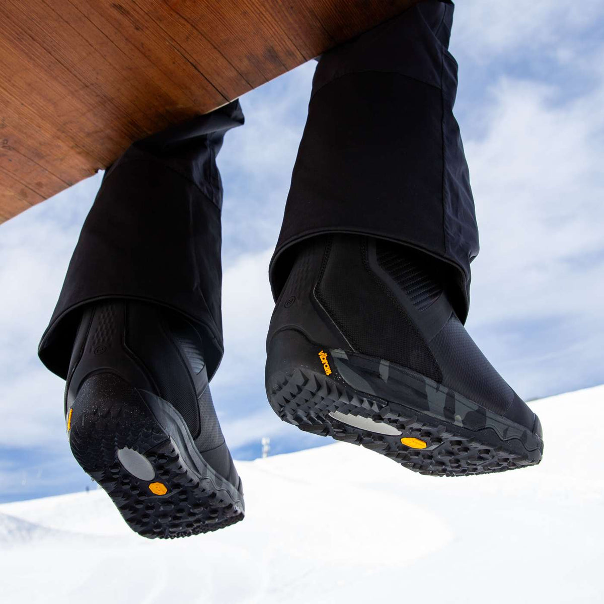 Nidecker Kita snowboardschoenen zwart, zicht op de Vibram-zool