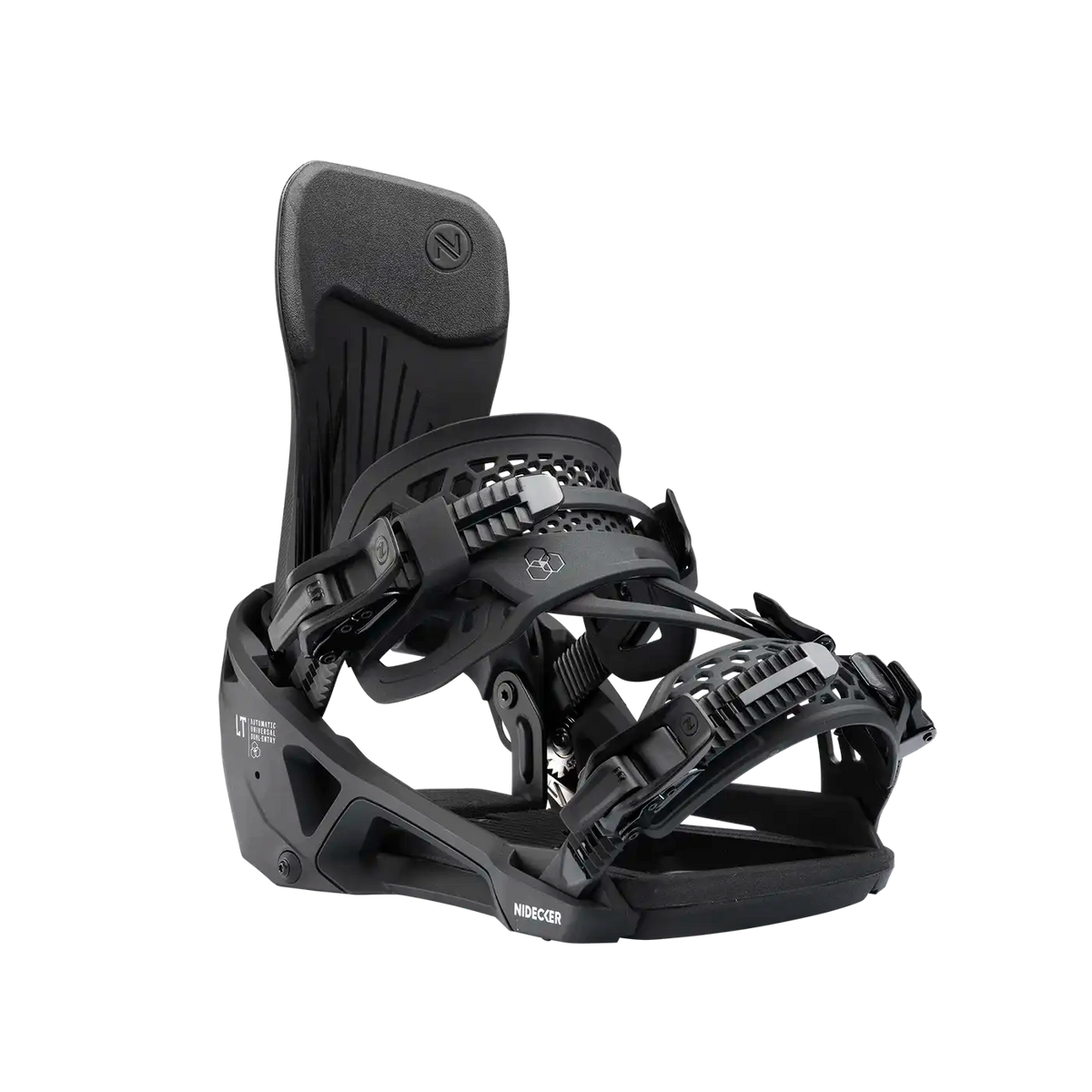 Nidecker Supermatic LT Black binding in gebruik op de piste