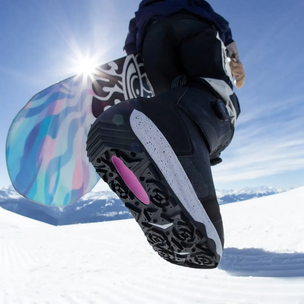 Nidecker Rift W snowboardschoen zwart in de sneeuw
