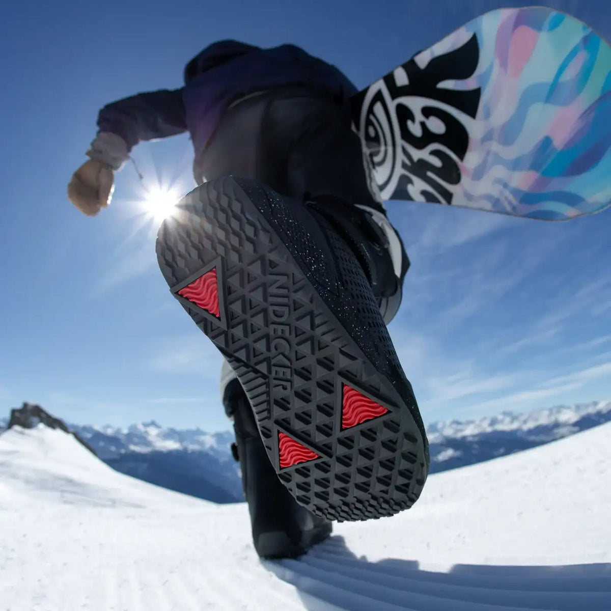 Nidecker Rift Pro W snowboardschoen zwart in de sneeuw