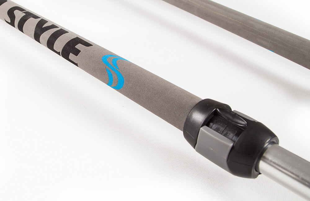 Dubbele pinsluiting tussen giekbody en tailverlenging van de Simmer Style SX4 Alu giek