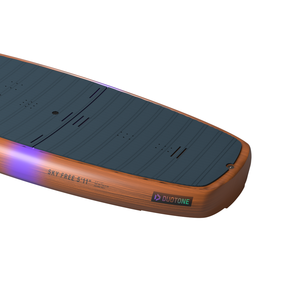 Duotone Sky Free 2026, zijkant met afgeronde rail