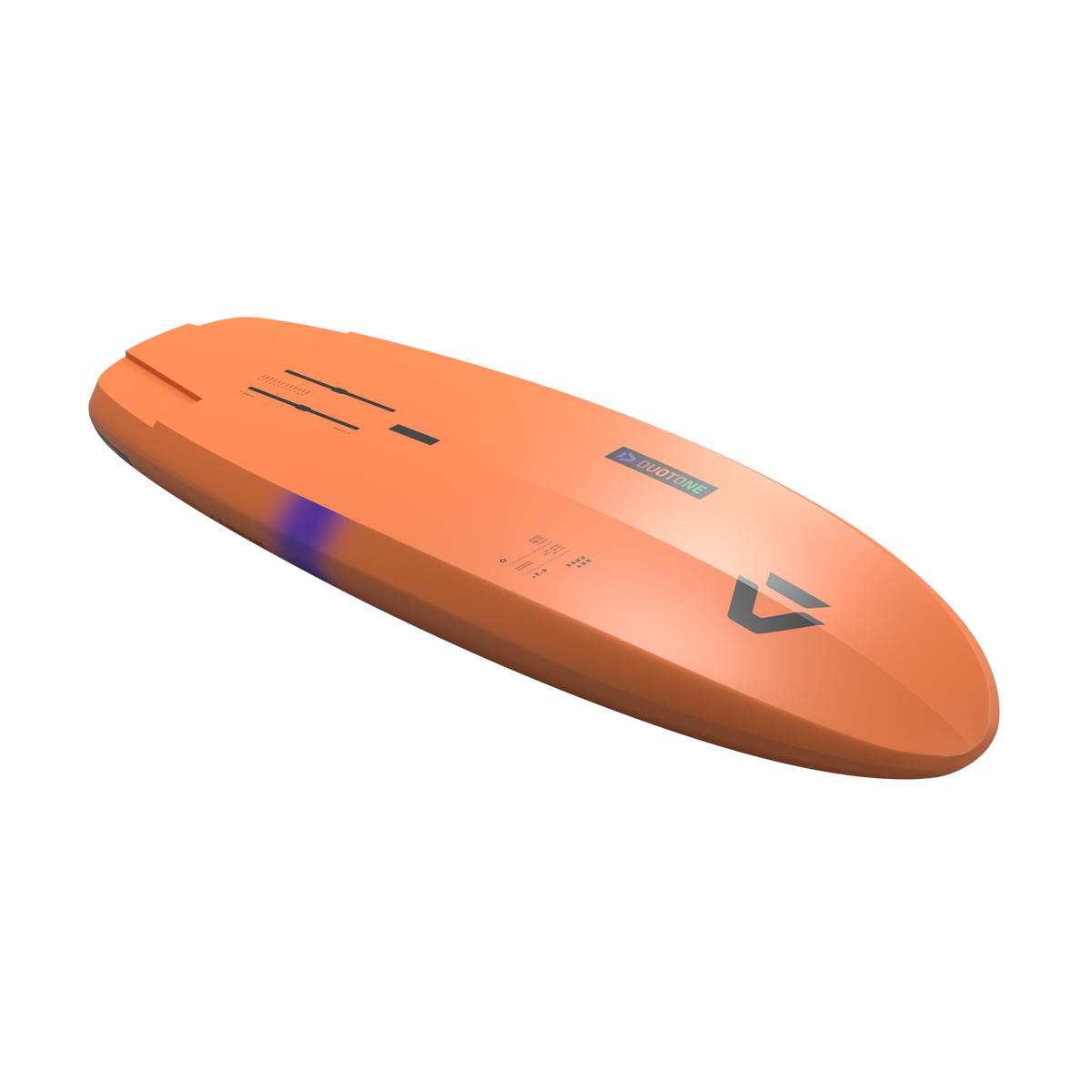 Duotone Sky Free DST 2026, onderkant met bottom-contouren en foiltracks