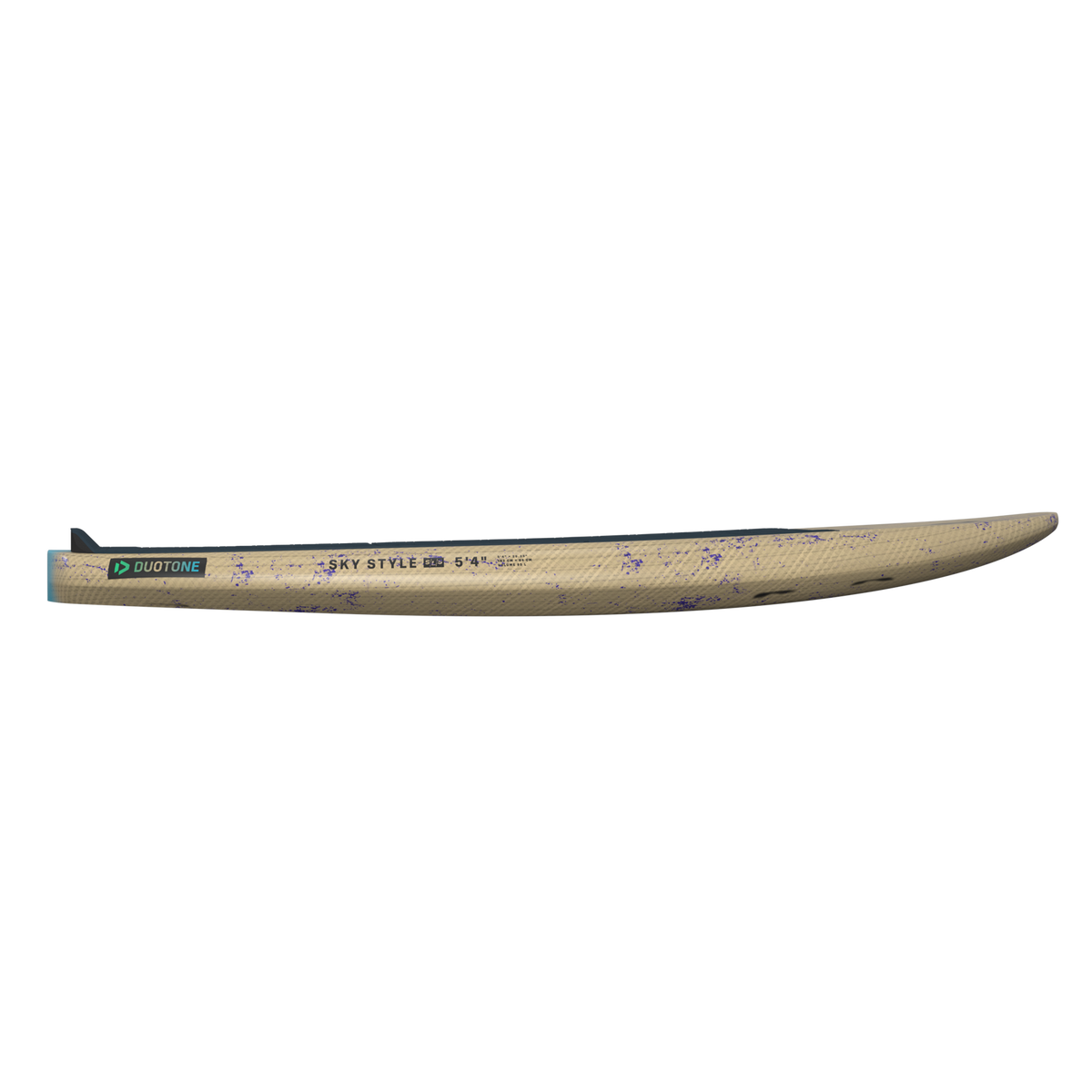 Zijaanzicht met de rocker van de Duotone Sky Style SLS 2026