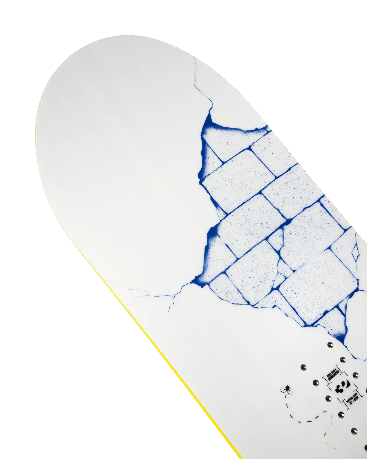 ThirtyTwo XXX Fava Pro wit-groen, detail neus topsheet