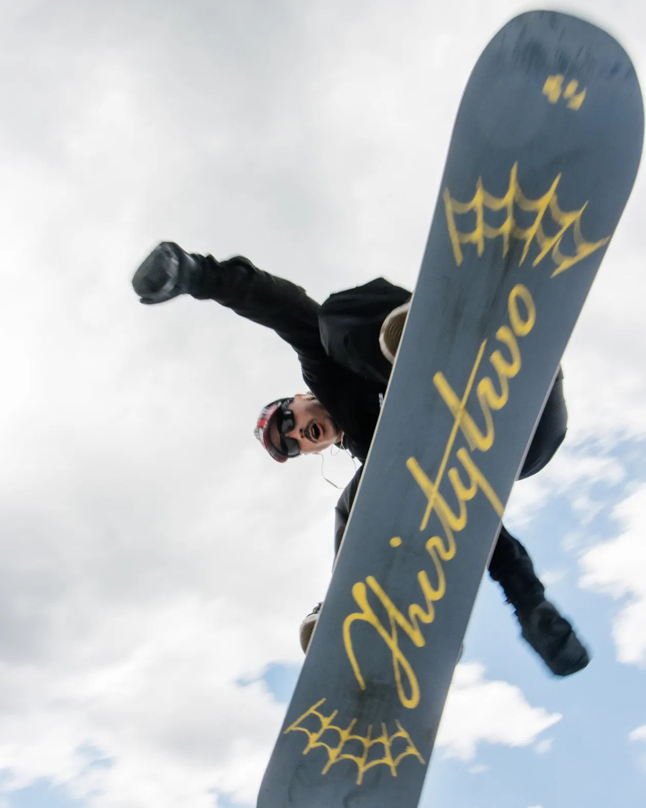 ThirtyTwo Permanent Vacation wit-blauw, rider in de lucht, base naar de camera