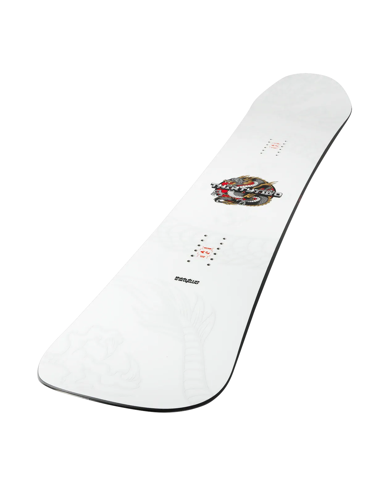 ThirtyTwo T32M Carbon wit-zwart, topsheet schuin van boven