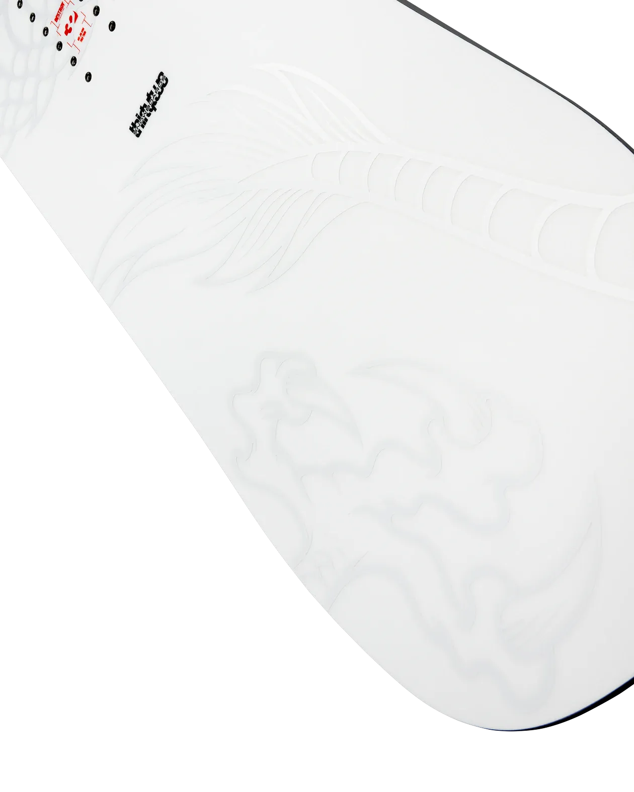 ThirtyTwo T32M Carbon wit-zwart, detail neus topsheet