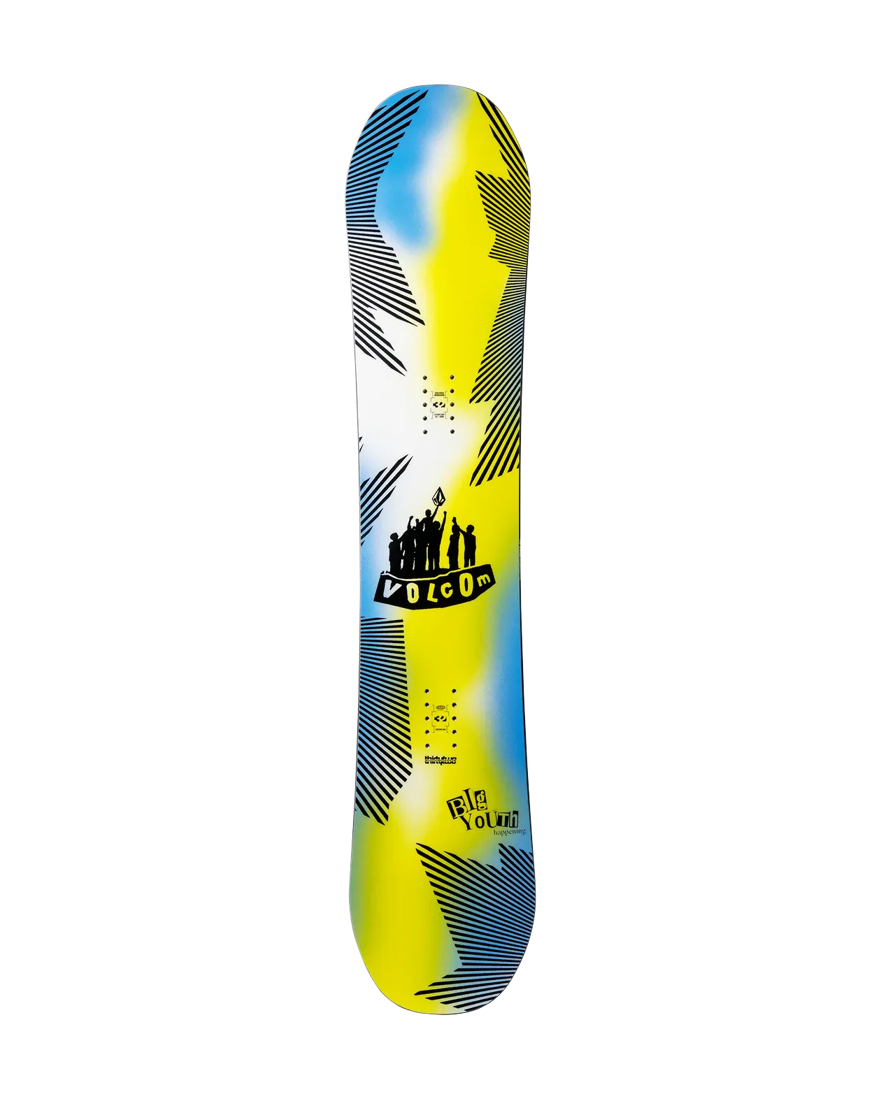 ThirtyTwo Volcom BYH Youth geel-blauw, topsheet volledig