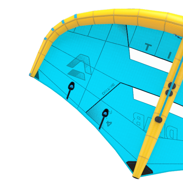 Duotone Unit D/LAB 2026: canopy en quarter-span in detail