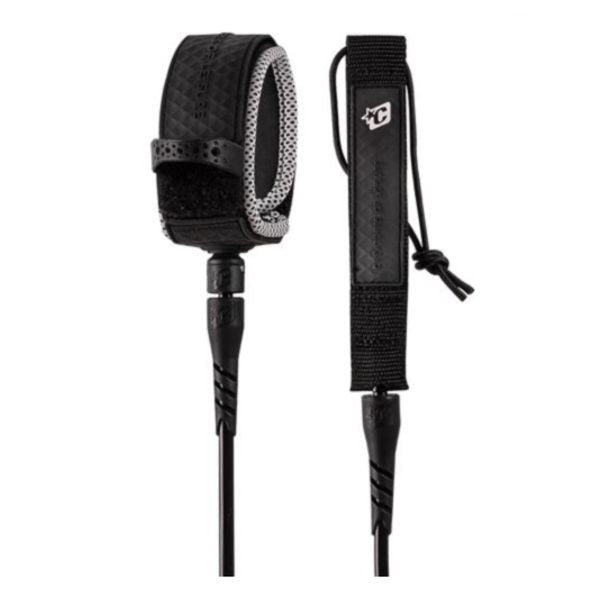 Creatures of Leisure - Pro Surf Leash 7" Black/White - 7'0" - GearFreak