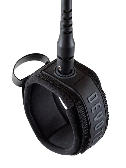 Devoted - Core Series Comp Leash 6mm Black - Black - 5'0" - GearFreak