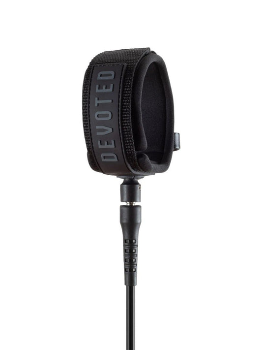 Devoted - Core Series Comp Leash 6mm Black - Black - 5'0" - GearFreak