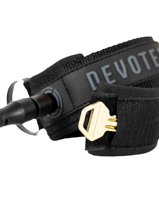 Devoted - Core Series Pro Ankle Leash 7mm Black - Black - 6'0" - GearFreak