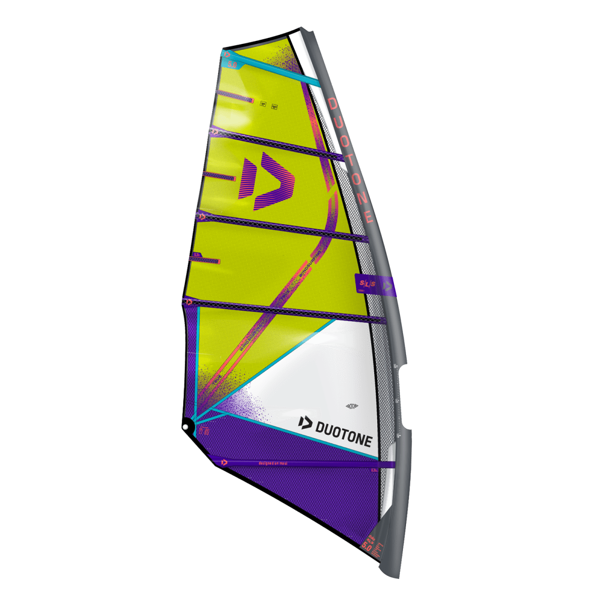 Duotone Duke SLS 2025 windsurfzeil Yellow/Turquoise