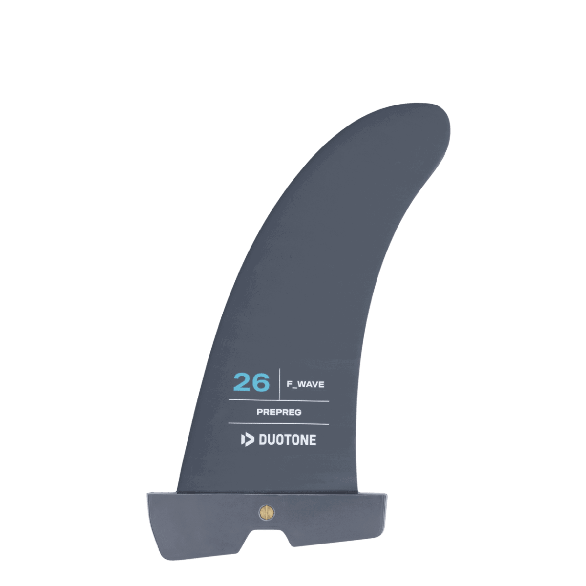 Duotone - Fin F Wave Single - Black/Turquoise - GearFreak