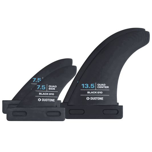 Duotone - Fin Set Quad - Black/Turquoise - GearFreak