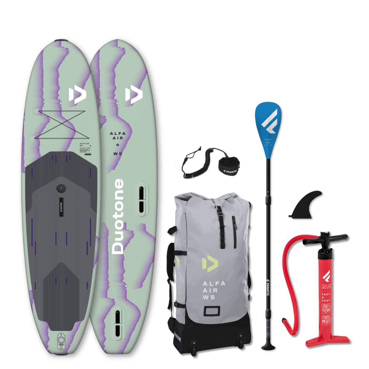 Duotone iSUP Package Alfa WS Air - opblaasbaar SUP en windsurfboard in een