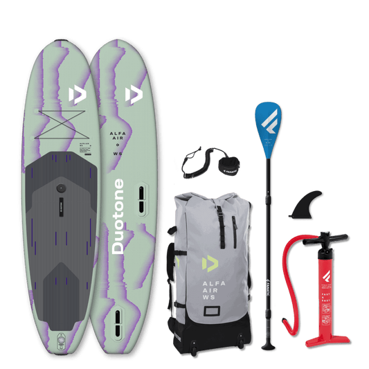 Duotone iSUP Package Alfa WS Air - opblaasbaar SUP en windsurfboard in een