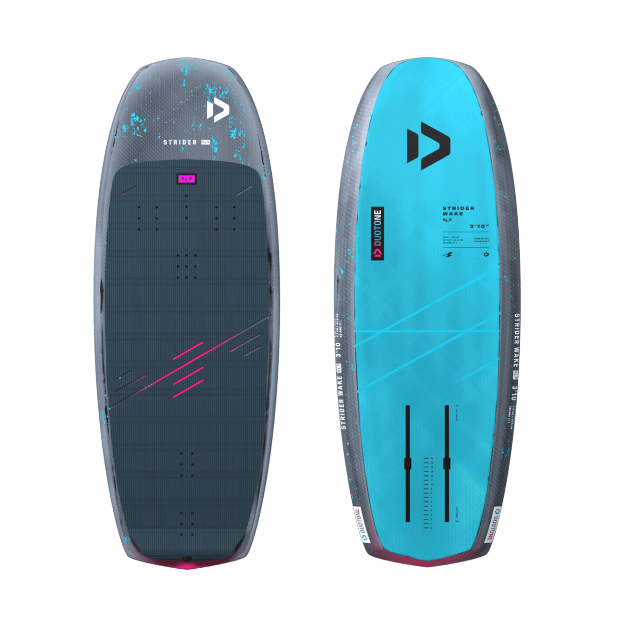 Duotone - Strider SLS Wake - C57:grey/turquoise - 3'10" - GearFreak