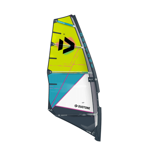 Duotone Super_Hero SLS 2026 wave zeil Yellow/Grey/Turquoise