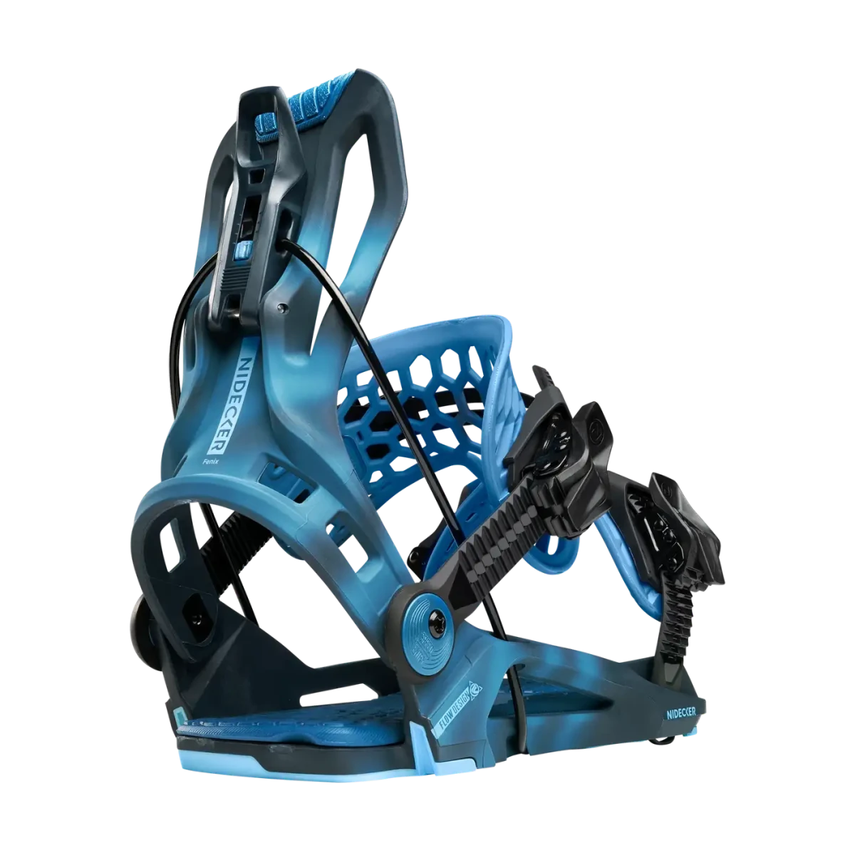 Flow Fenix Cyber Blue, driekwart achteraanzicht
