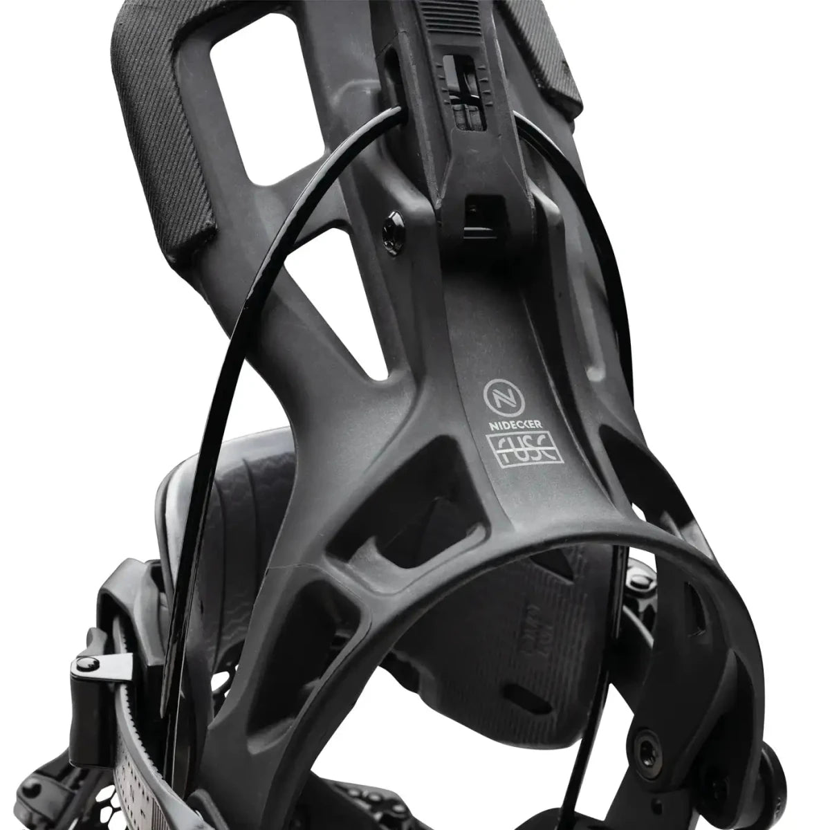 Flow Fuse Hybrid Black, detail van de highback