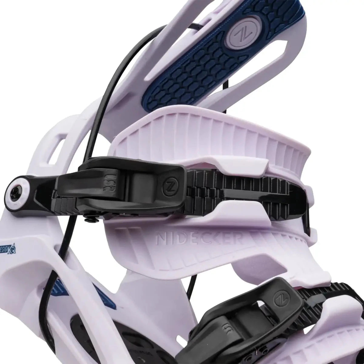 Flow Nexus Lavender, detail van de enkelstrap en sluiting
